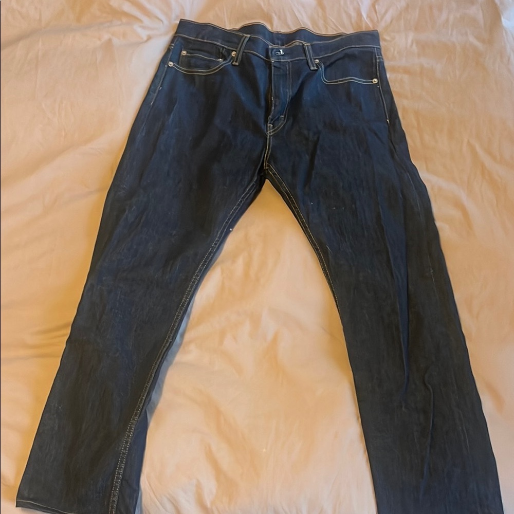 Levi's Dark Blue Straight Jeans - Picture 3 of 3